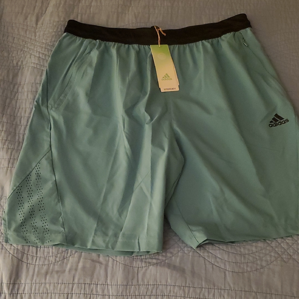 Adidas Men's Teal Athletic Shorts